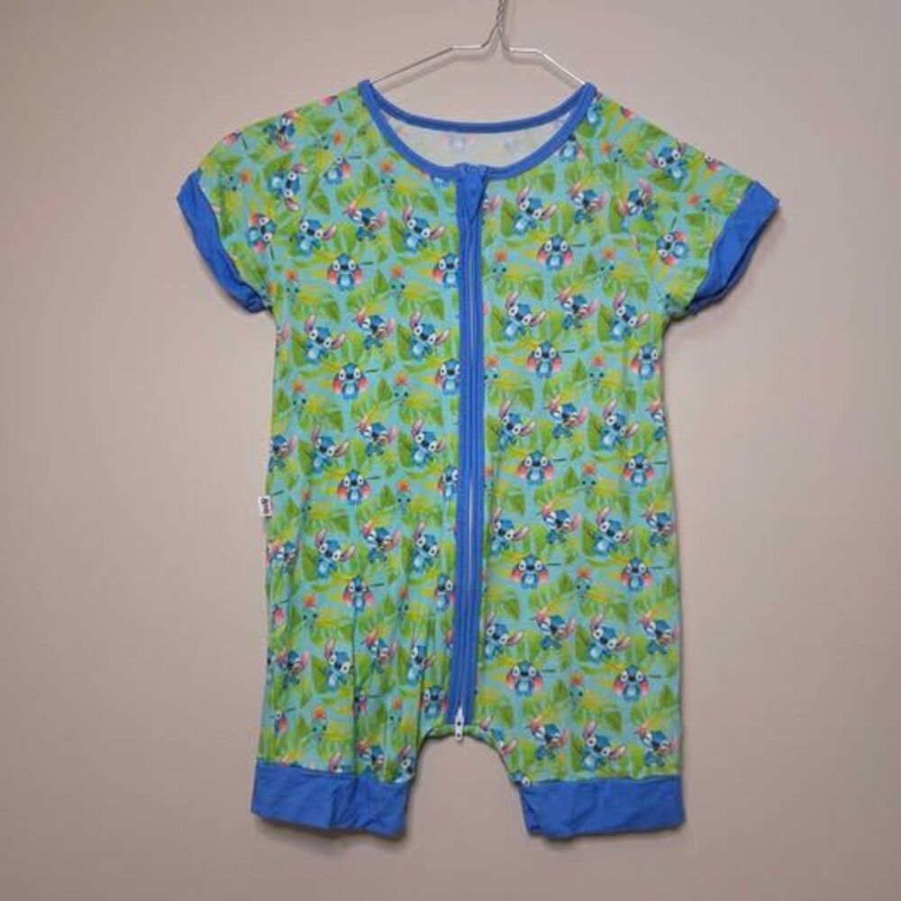 Lilo & Stitch Short Sleeve Bamboo Fiber Romper Disney 18/24M
